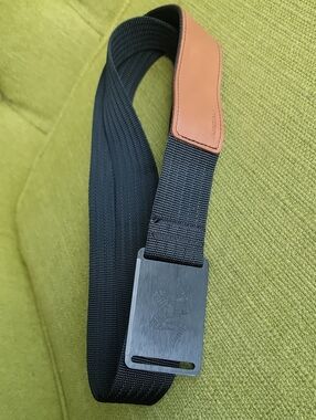 ARGALI Black Ram Emblem Webbing Belt - Men